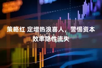策略红 定增热浪喜人，警惕资本效率隐性流失