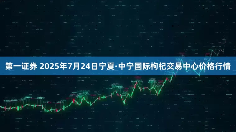 第一证券 2025年7月24日宁夏·中宁国际枸杞交易中心价格行情