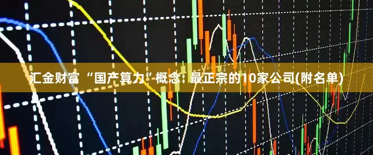 汇金财富 “国产算力”概念: 最正宗的10家公司(附名单)